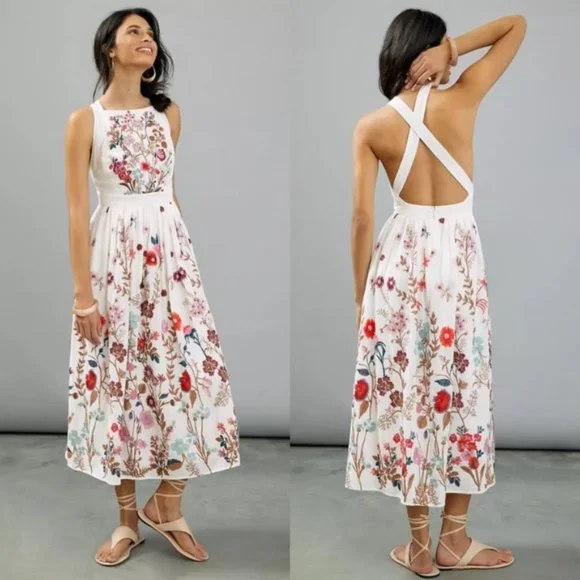 RARE Anthropologie Eularia maxi dress - Picture 3 of 16